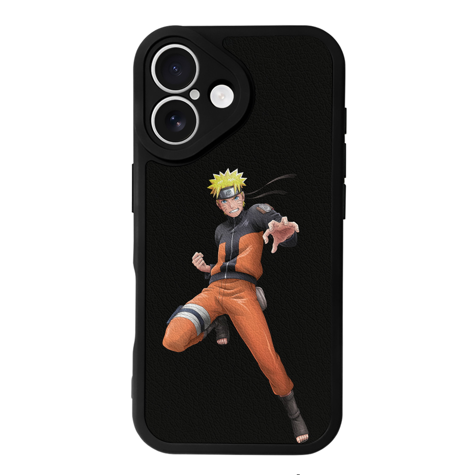 （画像用） NARUTO -ナルト- うずまき ナルト Uzumaki Naruto 【iPhone 16シリーズ対応】シリコンスマホケース（レザー調） 材質：シリコン